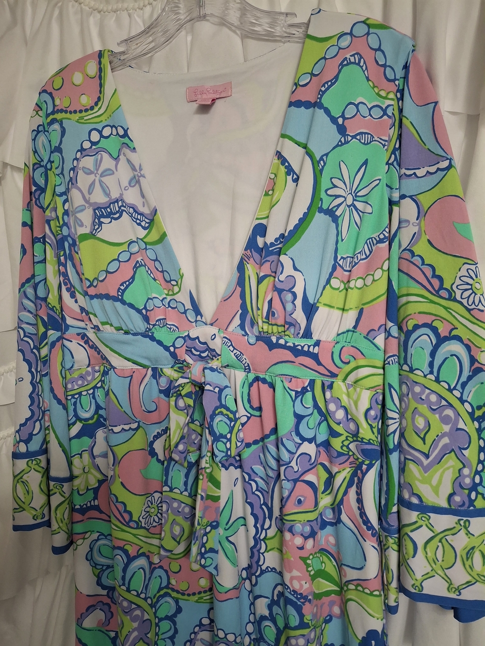 Lilly Pulitzer Tropez Tunic Multi Conch Republic Print Dress Size S - Picture 3 of 10